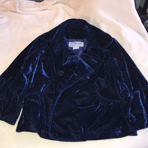 Blue velvet Maria jacket!